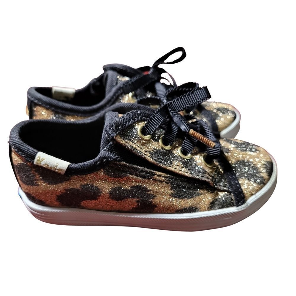 Kate Spade Kids Animal Print KEDS Tennis Shoes Sz 6M